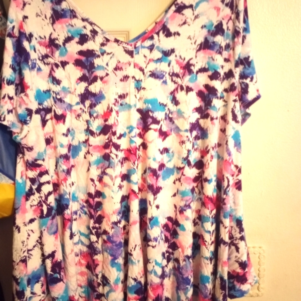 Colorful flowy shirt